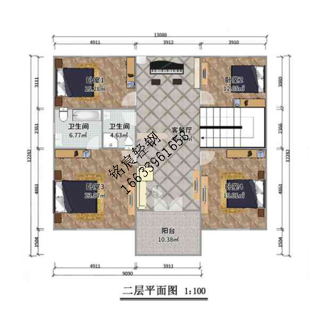 三層405平米歐式輕鋼別墅