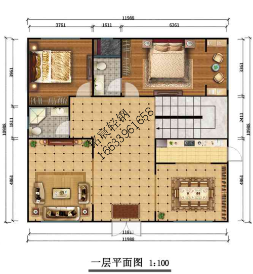 三層418平米歐式輕鋼別墅