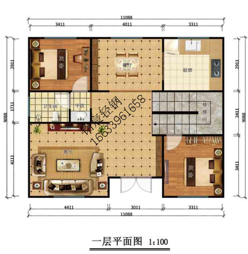 三層285平米歐式輕鋼別墅