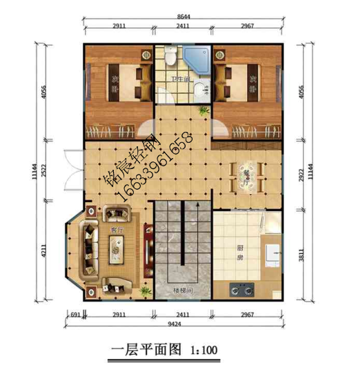 三層306平米歐式輕鋼別墅