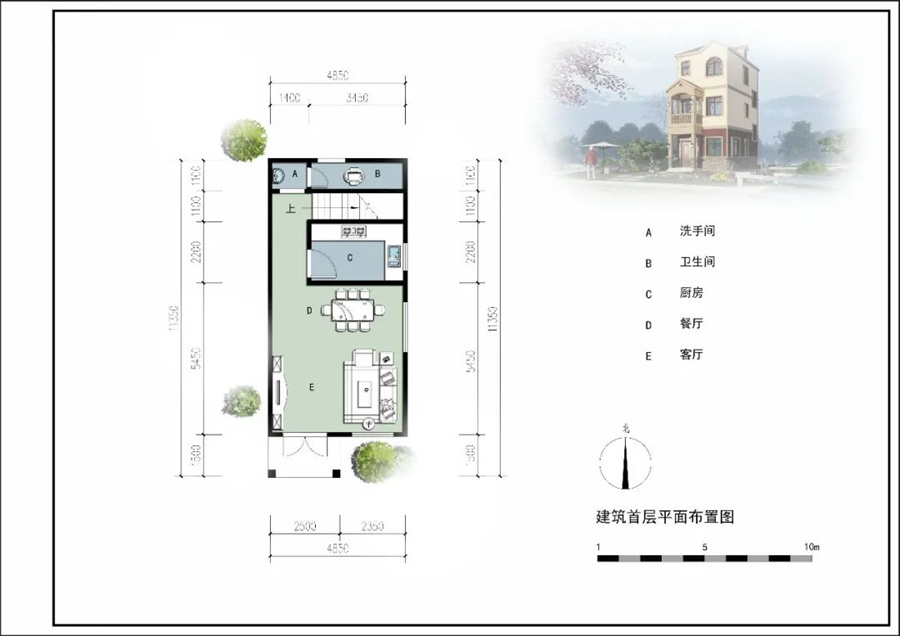 三層162平簡(jiǎn)歐式輕鋼別墅房屋