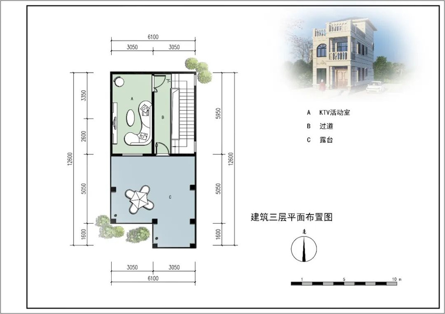 三層230平簡歐式輕鋼別墅房屋