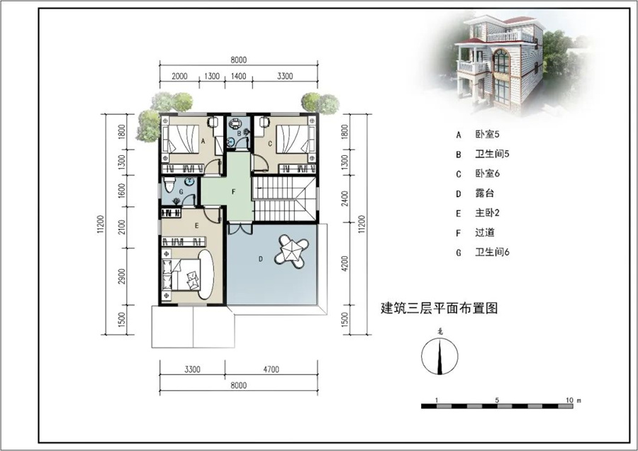 三層268平簡歐式輕鋼別墅房屋